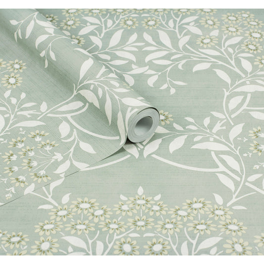 Floral Trail Sage - Wallpaper Inn