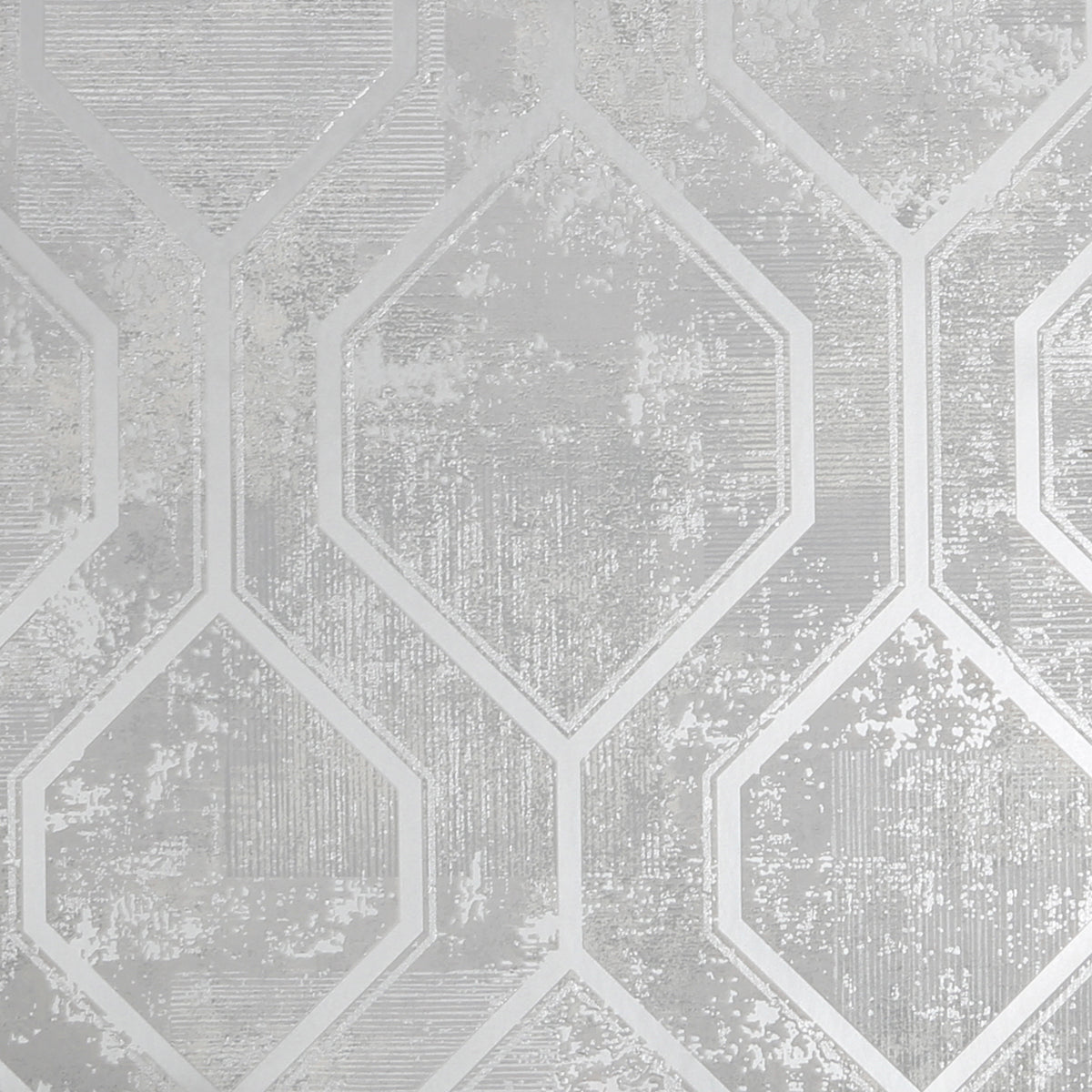 Armature Geo Grey / Silver Wallpaper