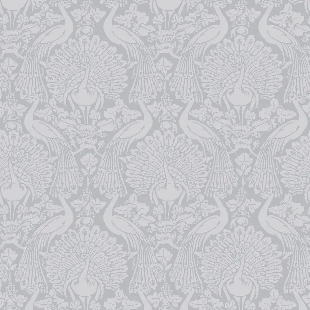 Peacock Damask Wallpaper Wallpaper Inn