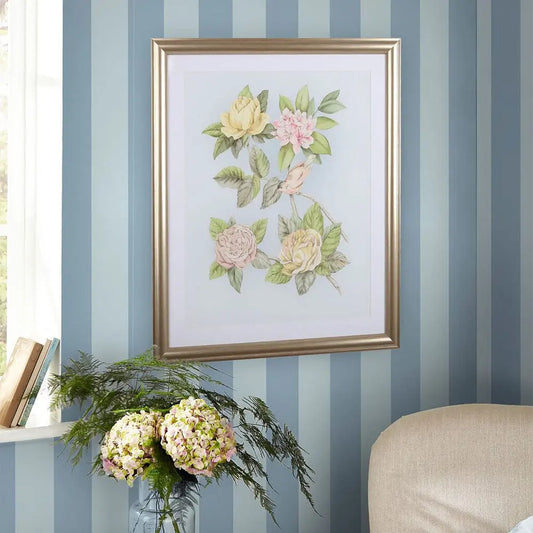 Lille Matt Stripe Blue Sky Wallpaper Wallpaper Inn