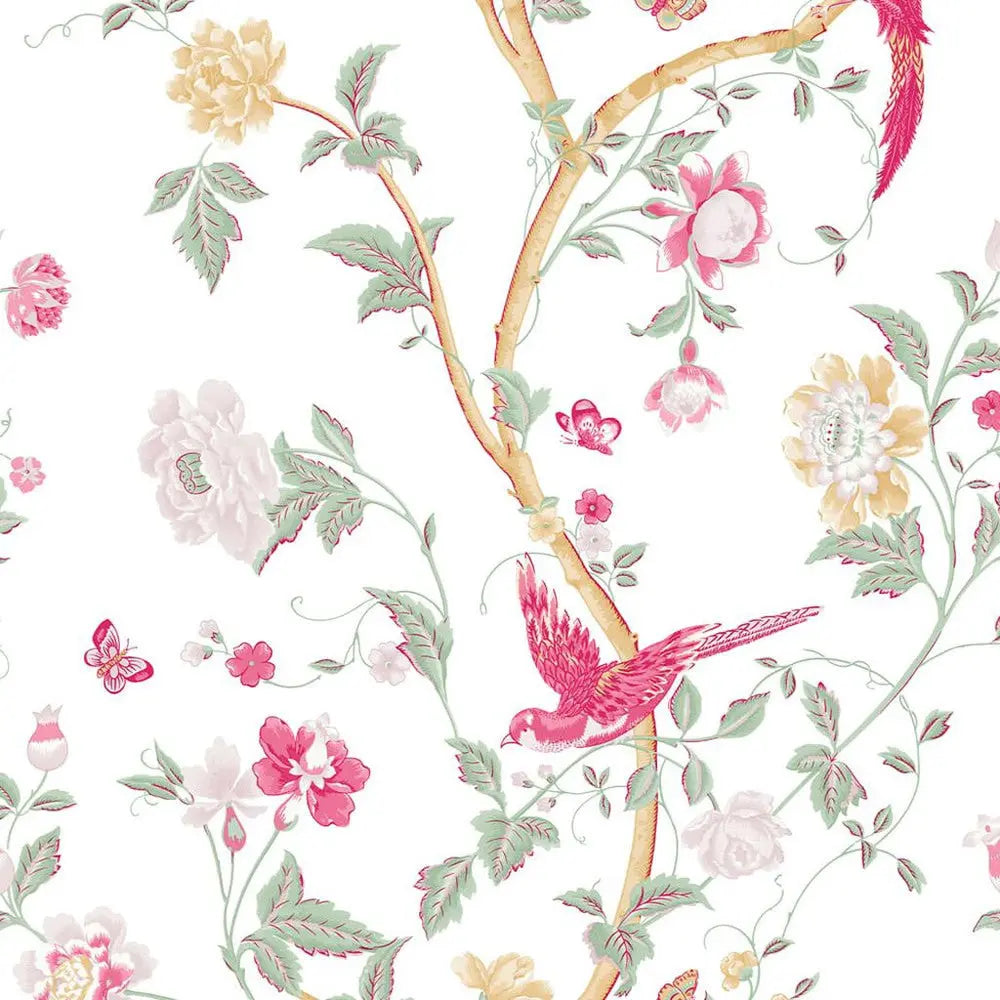 Summer Palace Peony Wallpaper Wallpaper Inn