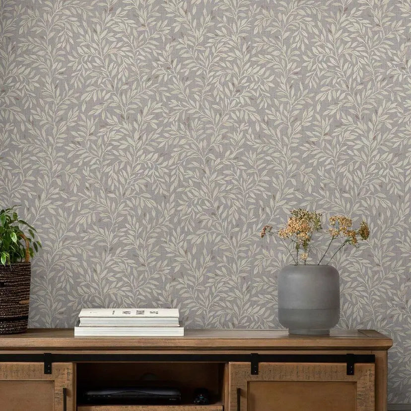 Ditsy Leaf Wallpaper Wallpaper Inn