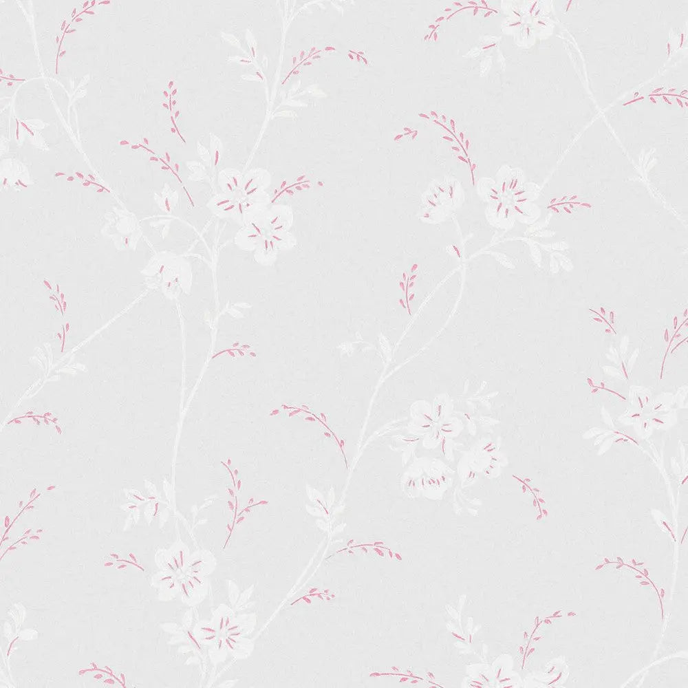 Eva Floral Sugared Grey Wallpaper Wallpaper Inn
