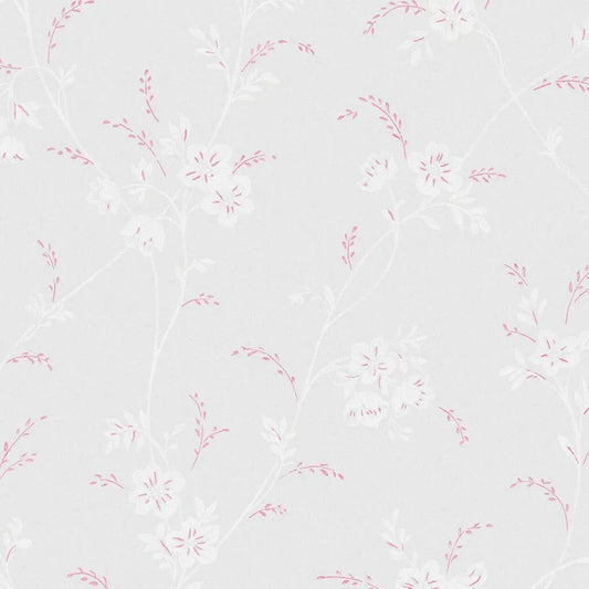 Eva Floral Sugared Grey Wallpaper Wallpaper Inn