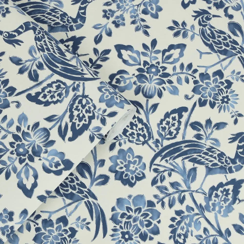 Adain Palace Wallpaper Dark Seaspray Blue Wallpaper Inn