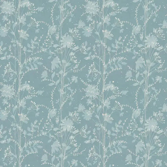 Fennelton Wallpaper - Pale Newport Blue Wallpaper Inn