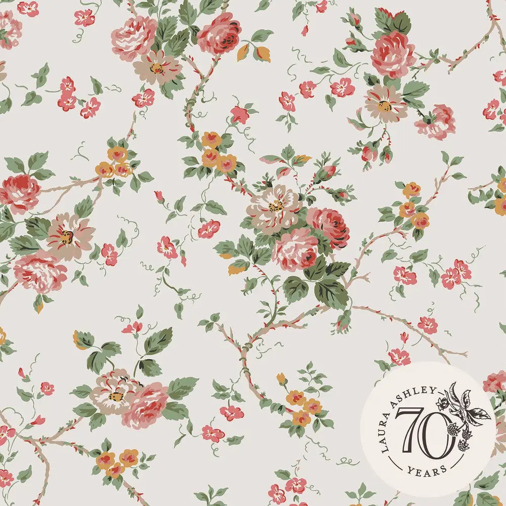 Mountney Garden Wallpaper - Antique Pink Wallpaper Inn