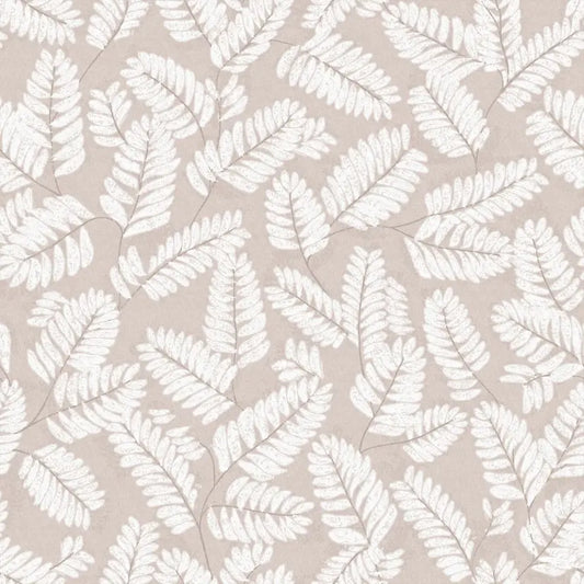 Kindred Leaf Neutral Wallpaper Wallpaper Inn