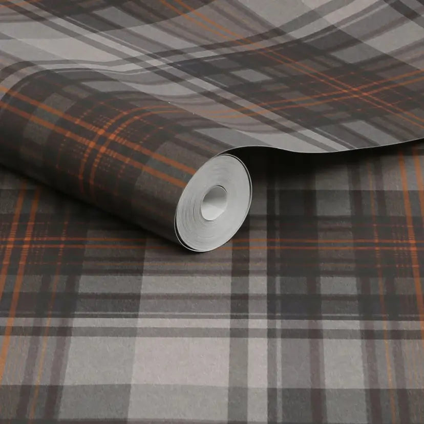 Alpine Lodge Check Wallpaper Wallpaper Inn