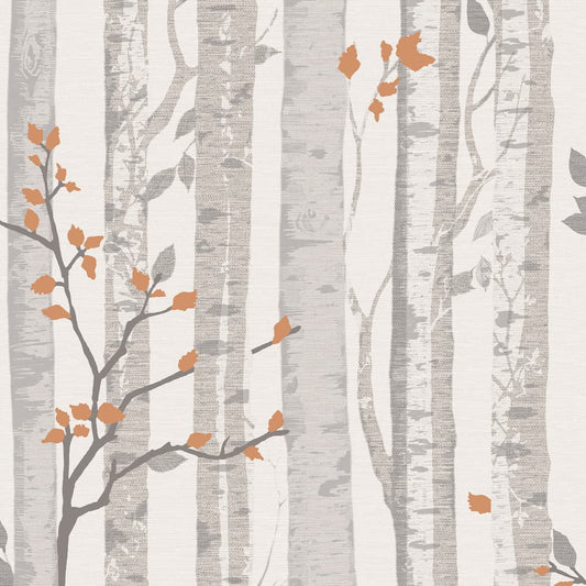 Woodland Grey Wallpaper Wallpaper Inn