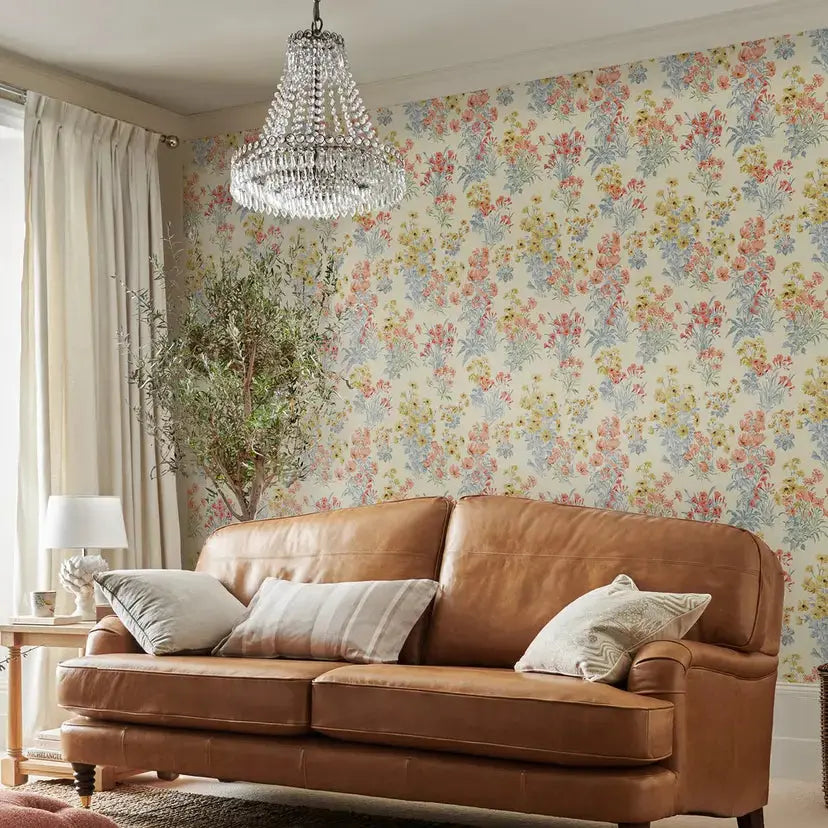 Megan Wallpaper - Ochre Yellow Wallpaper Inn