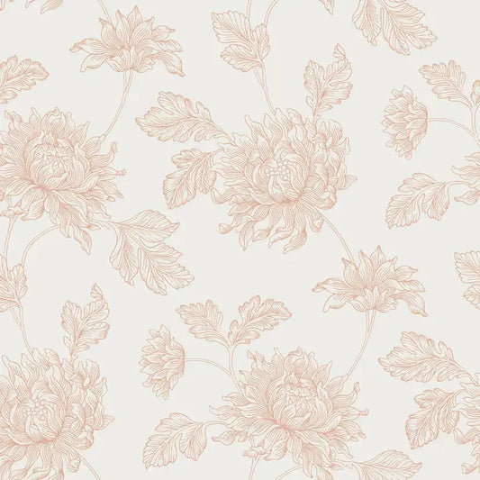 Stratton Wallpaper - Plaster Pink Wallpaper Inn