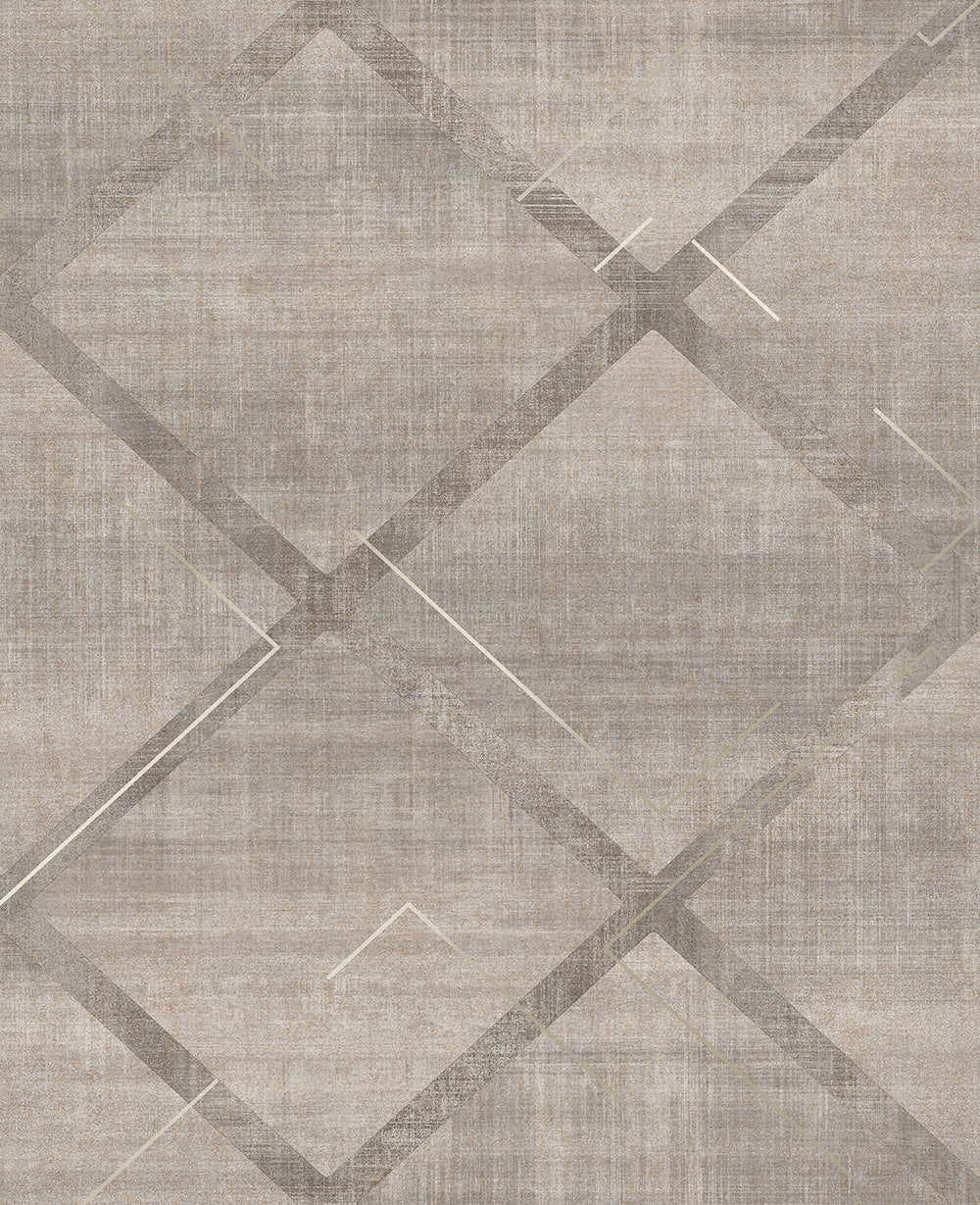 Lorenzo Geo Grey Wallpaper