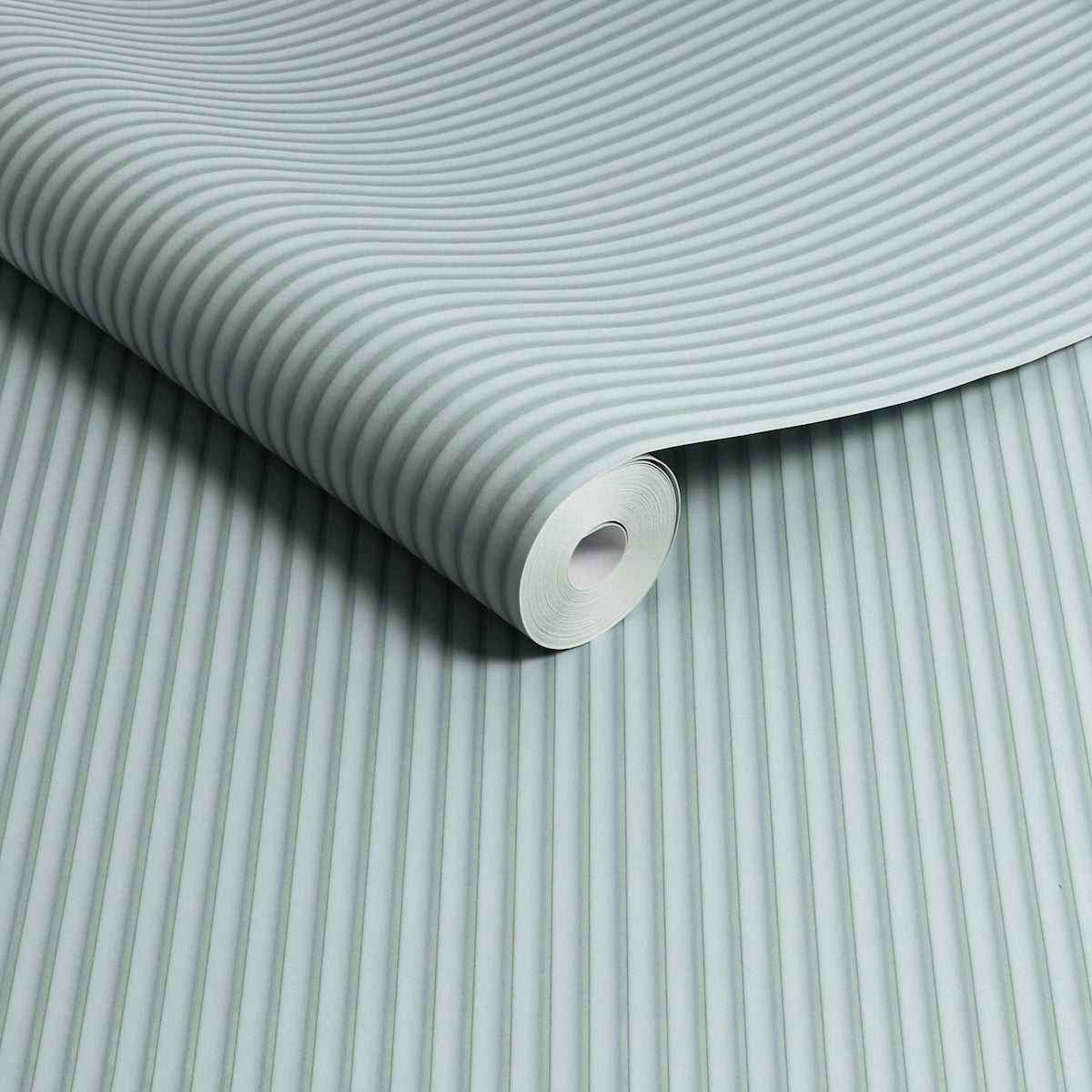 Tactile Pinstripe Duck Egg Wallpaper