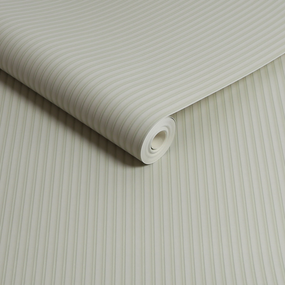 Tactile Pinstripe Sage Wallpaper