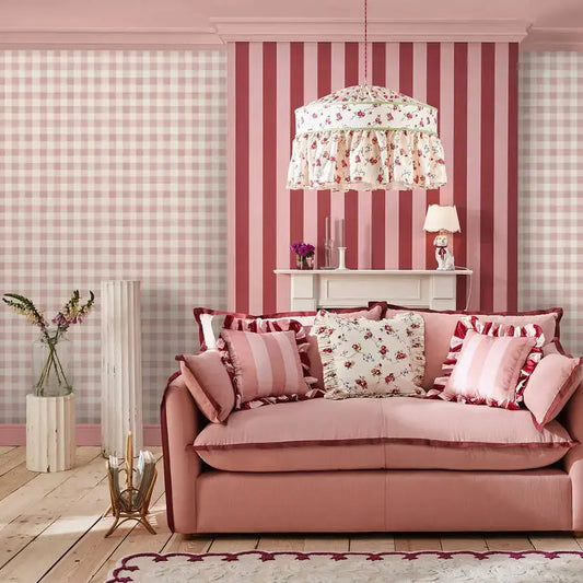 Painted Gingham Wallpaper Wallpaper Inn