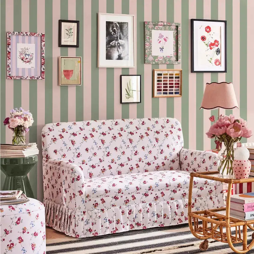 Canopy Stripe Wallpaper Wallpaper Inn