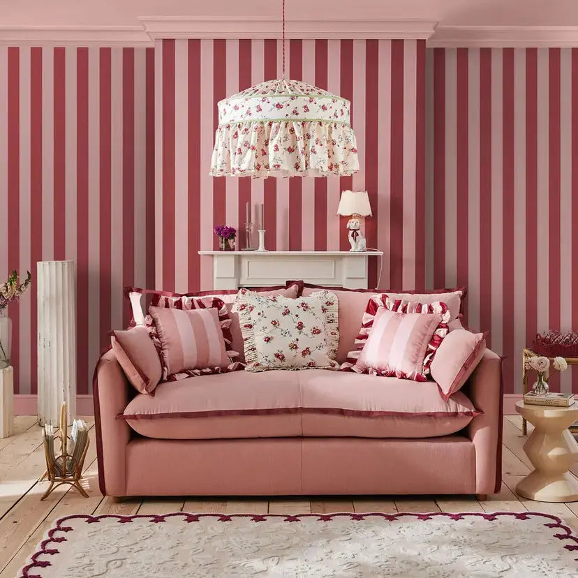 Canopy Stripe Wallpaper Wallpaper Inn