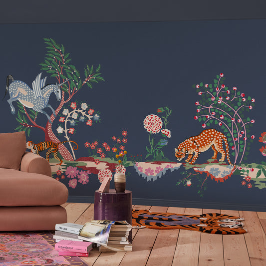 Painted Kingdom Navy Fixed Size Mural