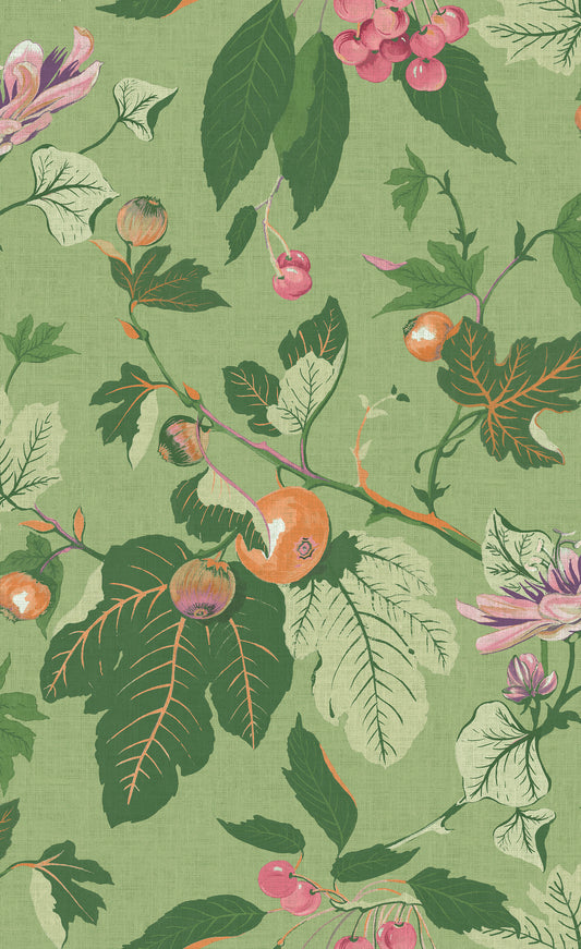 Craftwork Trail Green Wallpaper