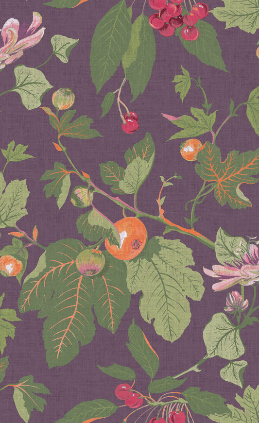 Craftwork Trail Plum Wallpaper