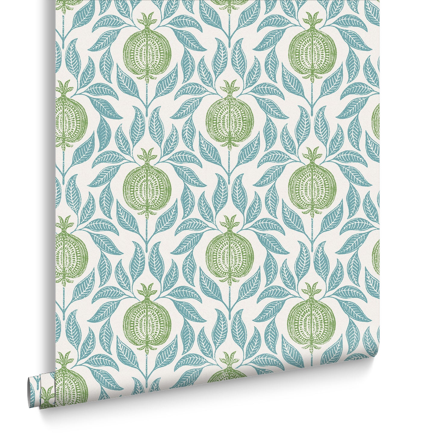 Apple of Grenada Blue & Green Wallpaper