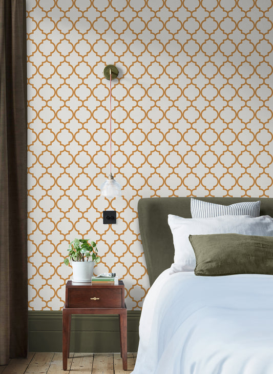 Trellia Orange Wallpaper