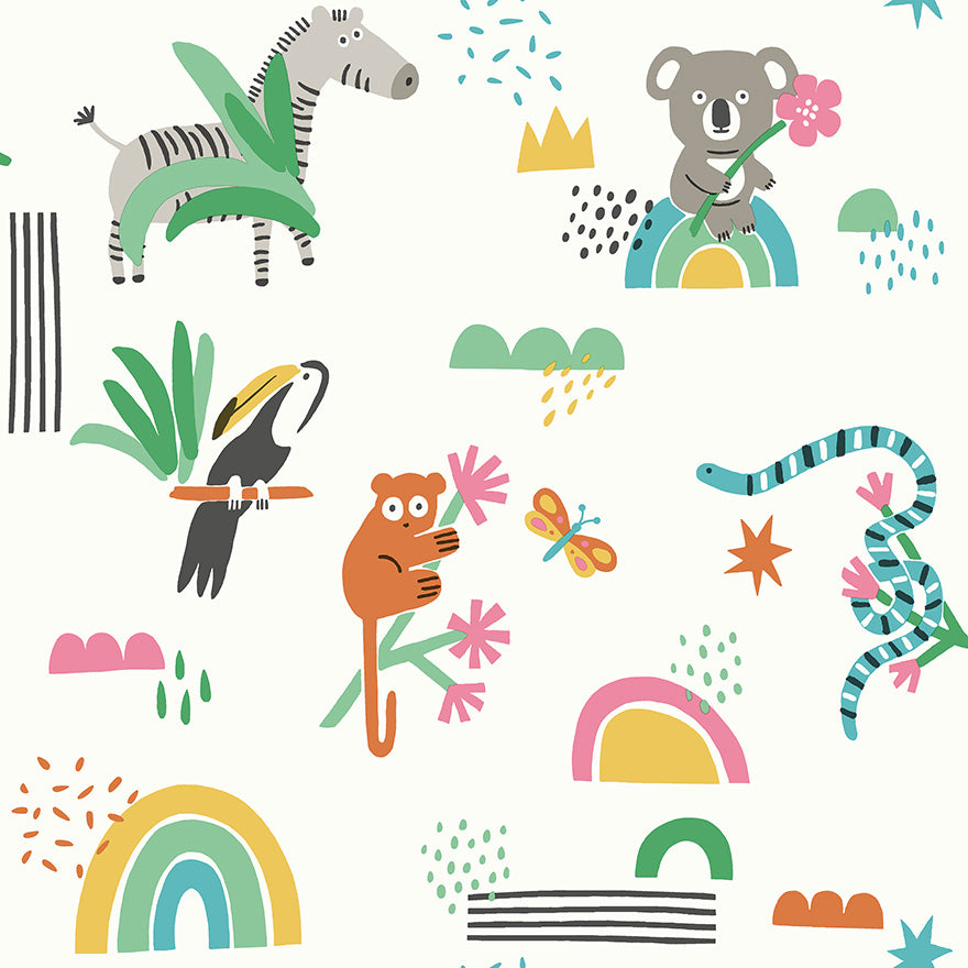 Abstract Animals Kids Wallpaper Wallpaper Inn