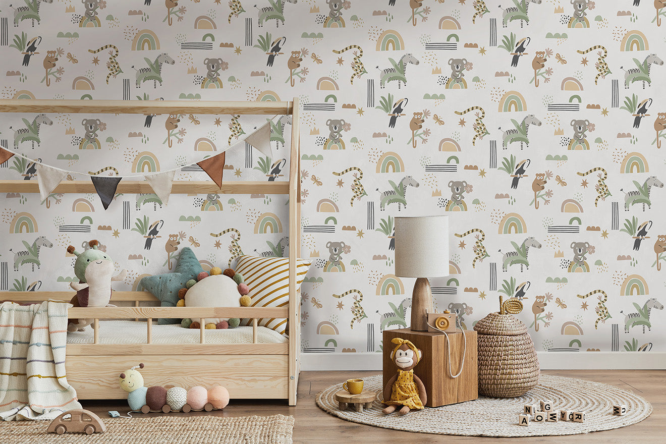Abstract Animals Kids Wallpaper Wallpaper Inn