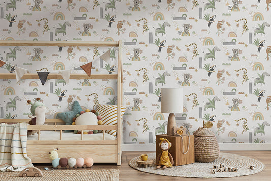 Abstract Animals Kids Wallpaper Wallpaper Inn