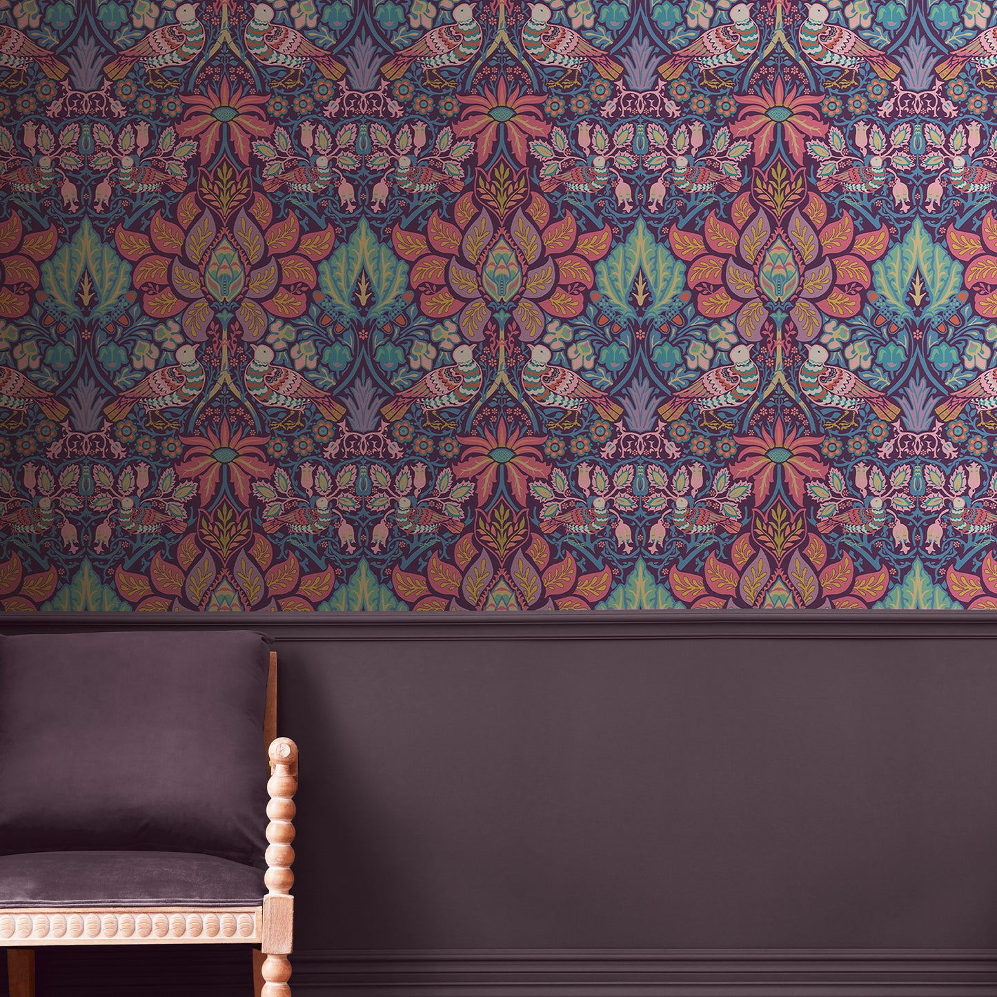 Dove & Rose Carnival Wallpaper