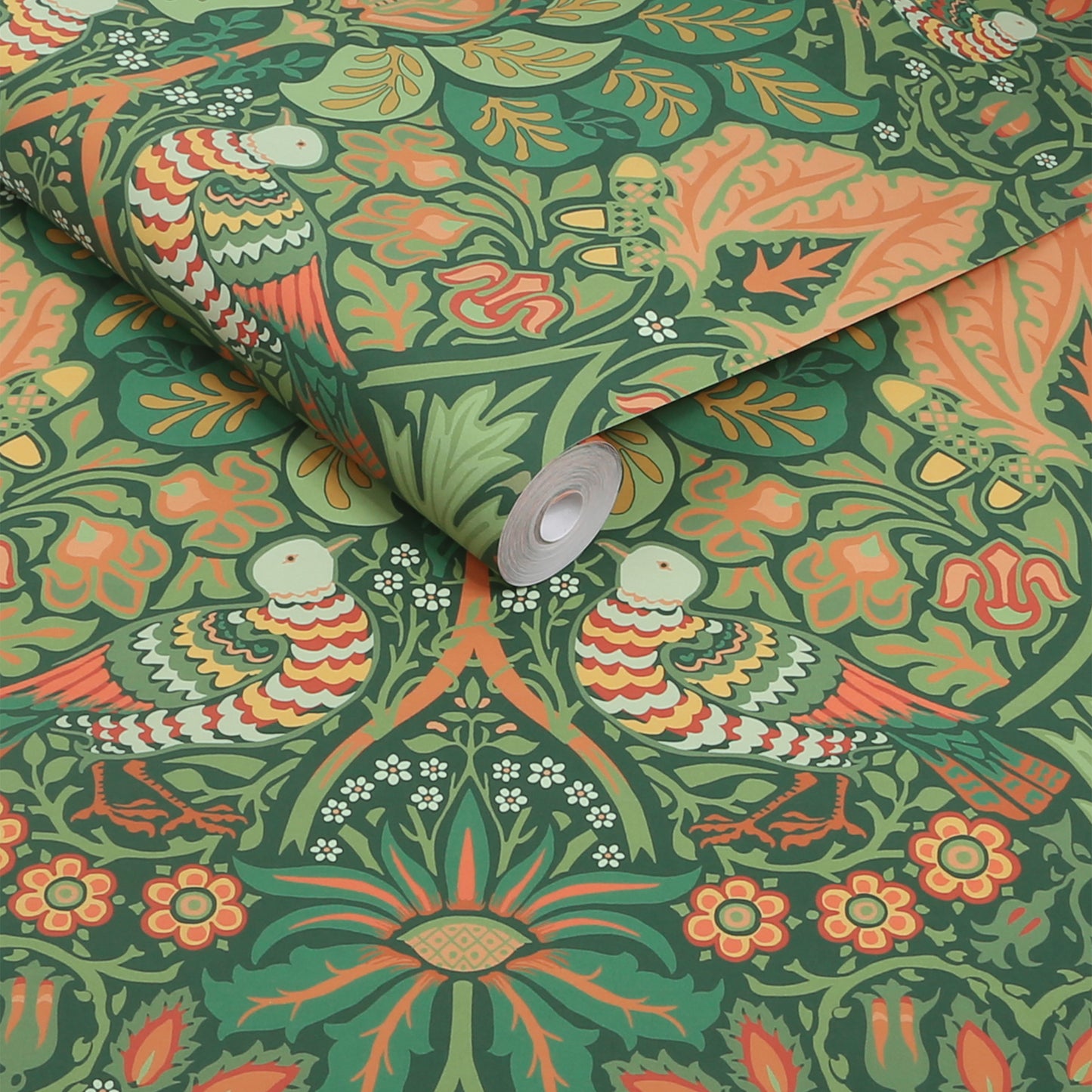 Dove & Rose Woodland Wallpaper