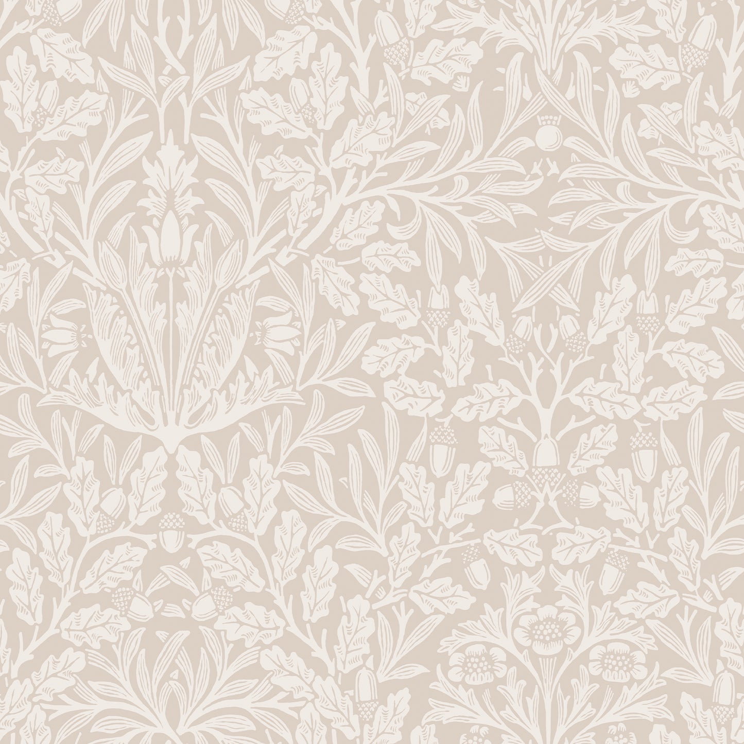 Acorn Hessian Wallpaper