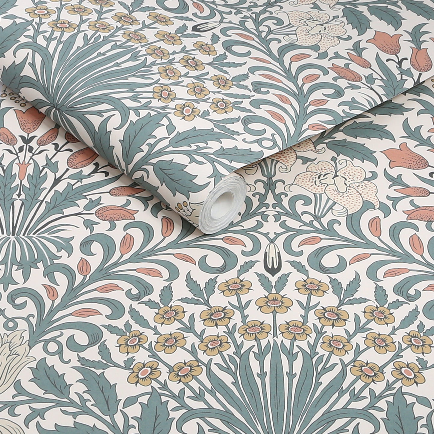 Garden Dusty Blue Wallpaper