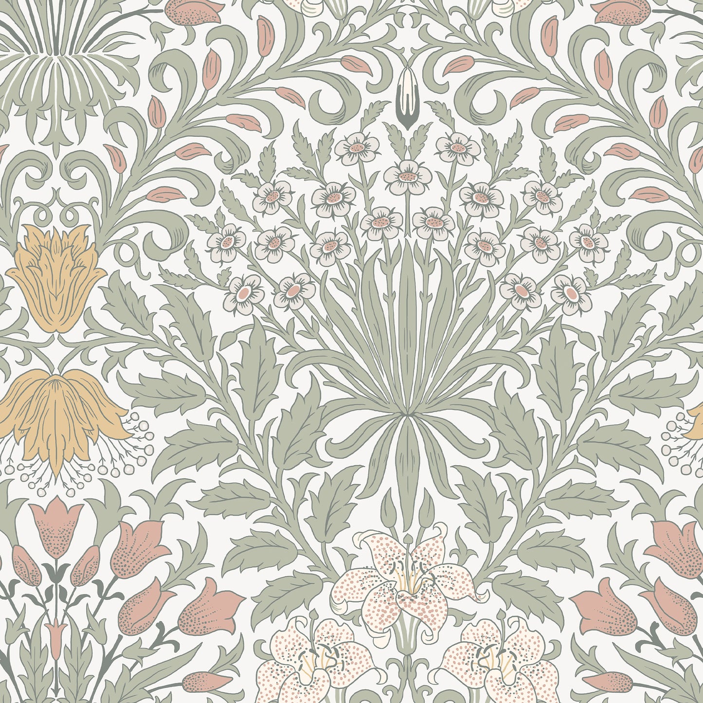 Garden Soft Sage Wallpaper