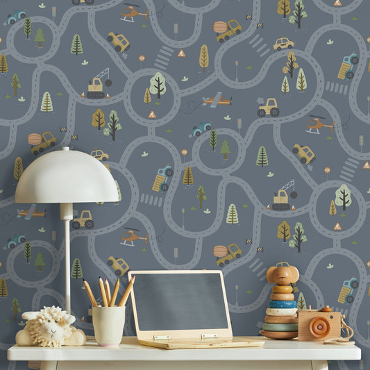 Roundabout Road Denim Blue