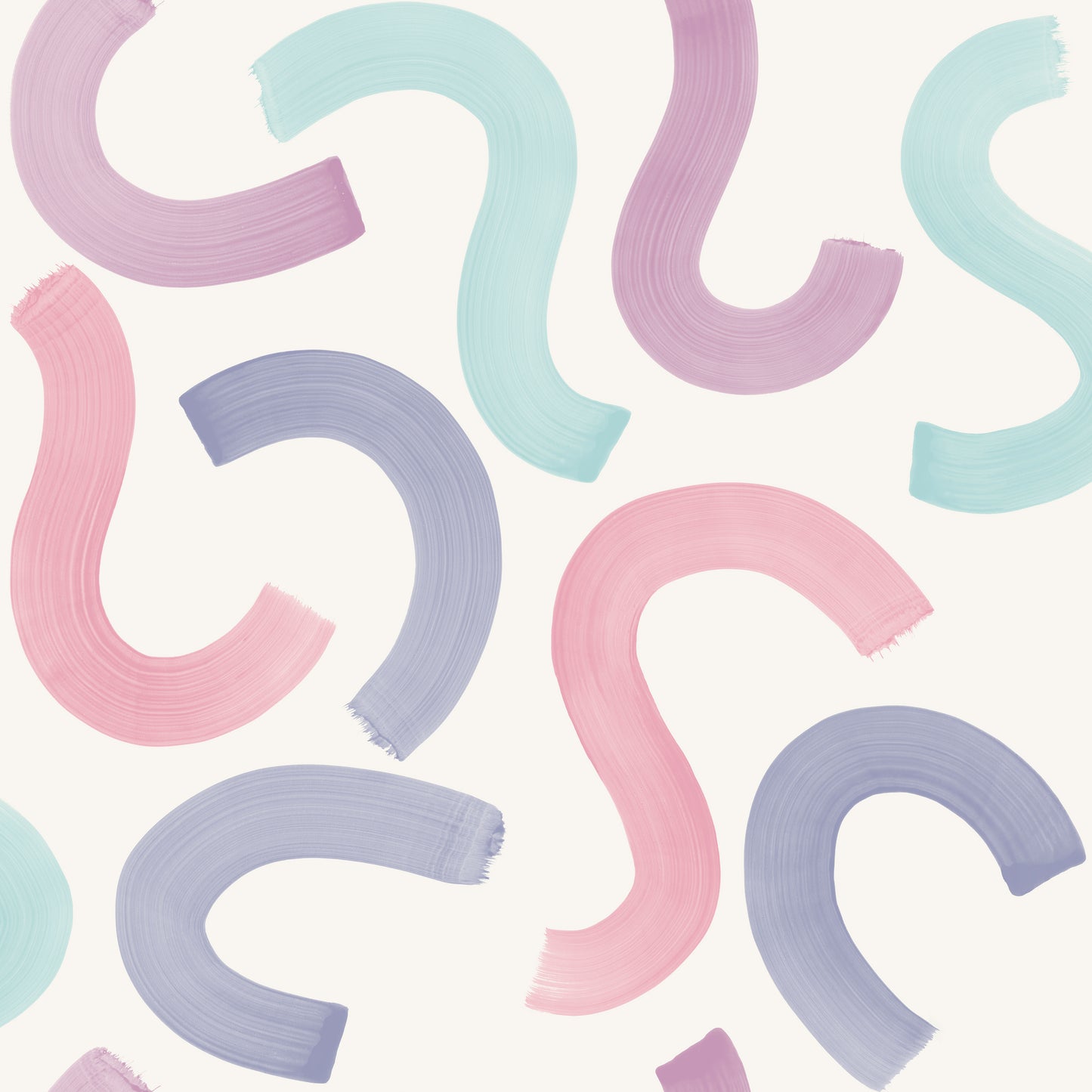 Curly Confetti Aqua / Lilac / Pink