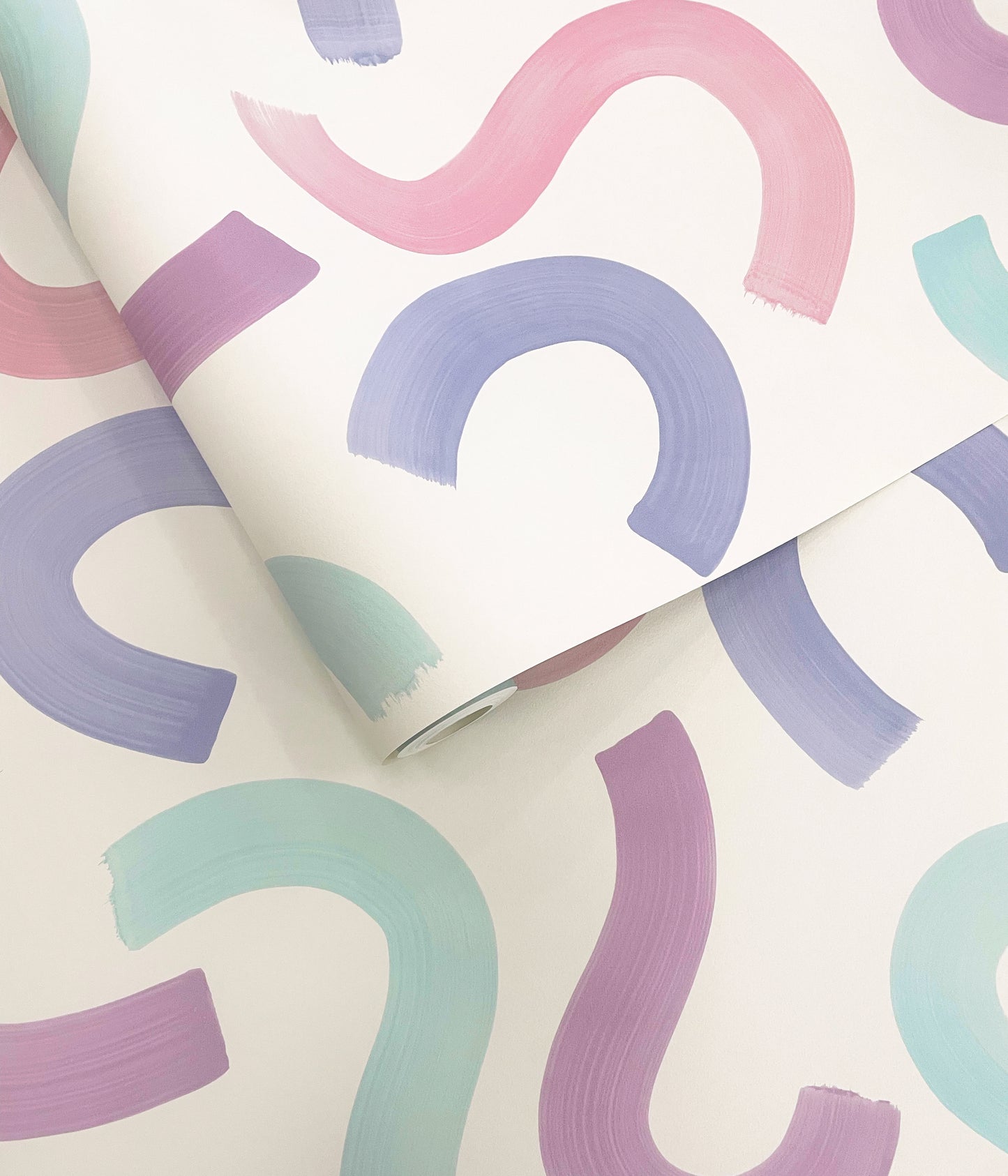 Curly Confetti Aqua / Lilac / Pink