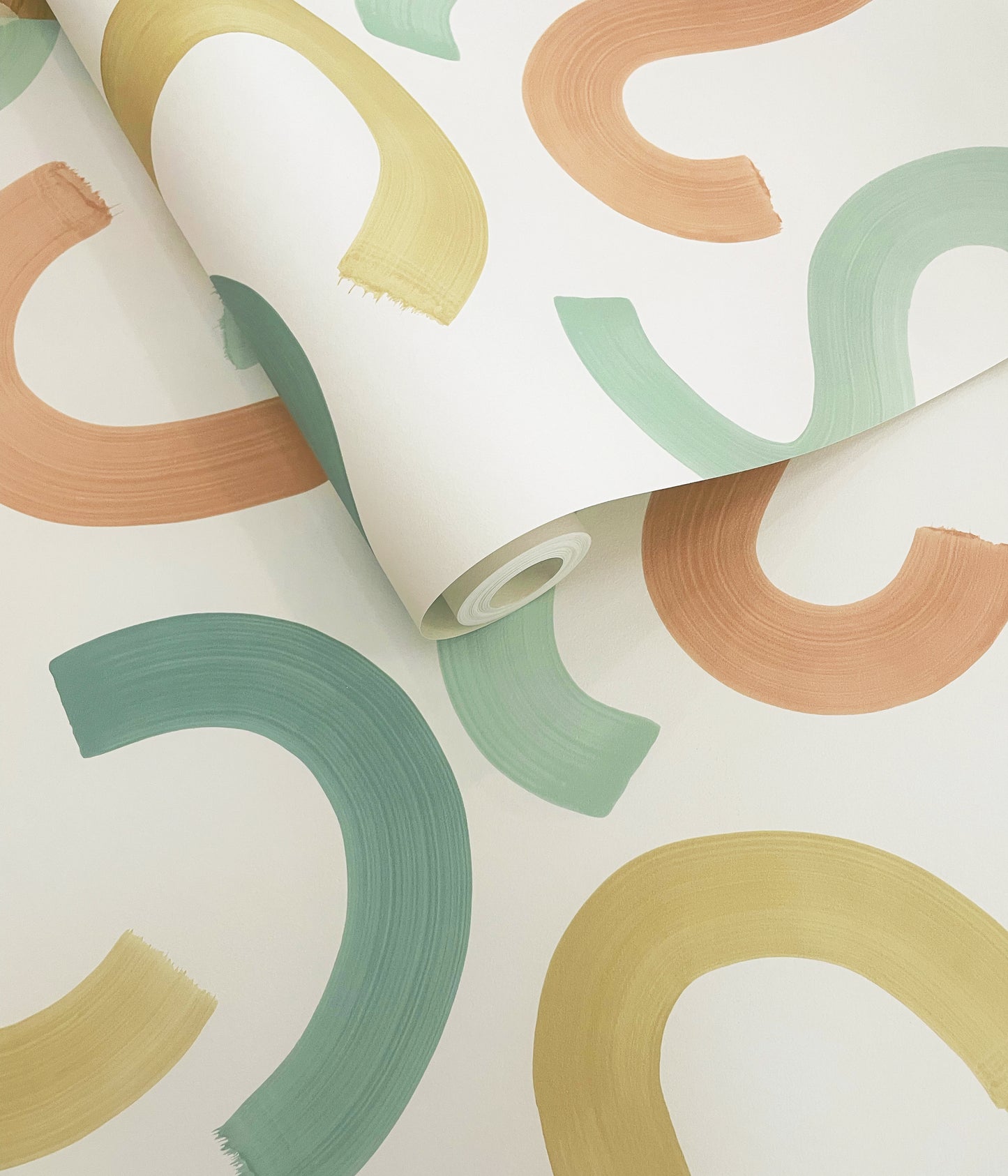 Curly Confetti Teal / Ochre / Orange