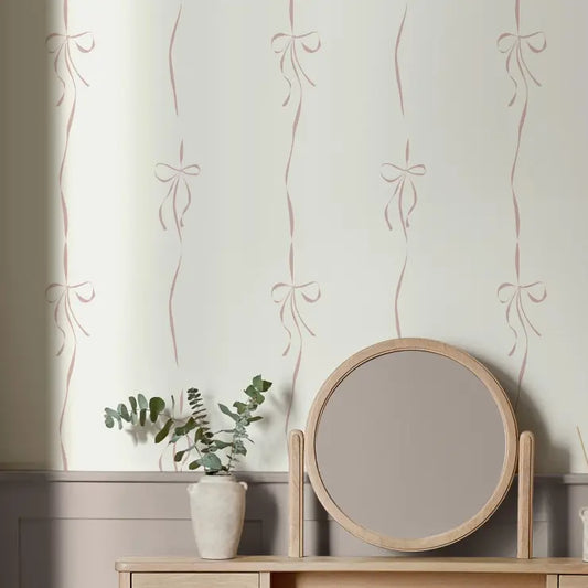 Next Antoinette Bow Pink Wallpaper