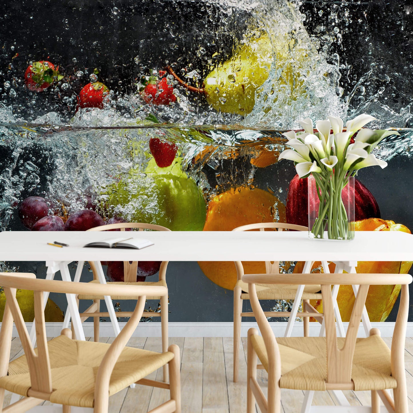 Refreshing Fruit Mural Wallpaper Inn