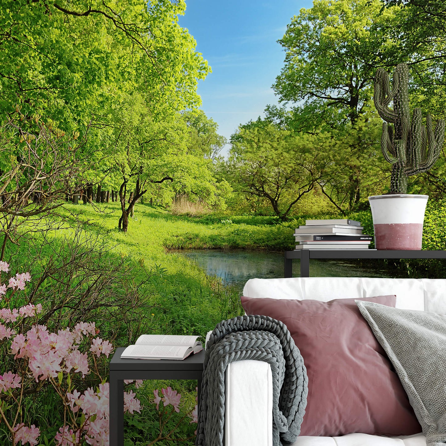 Park in the Spring Mural Wallpaper Inn