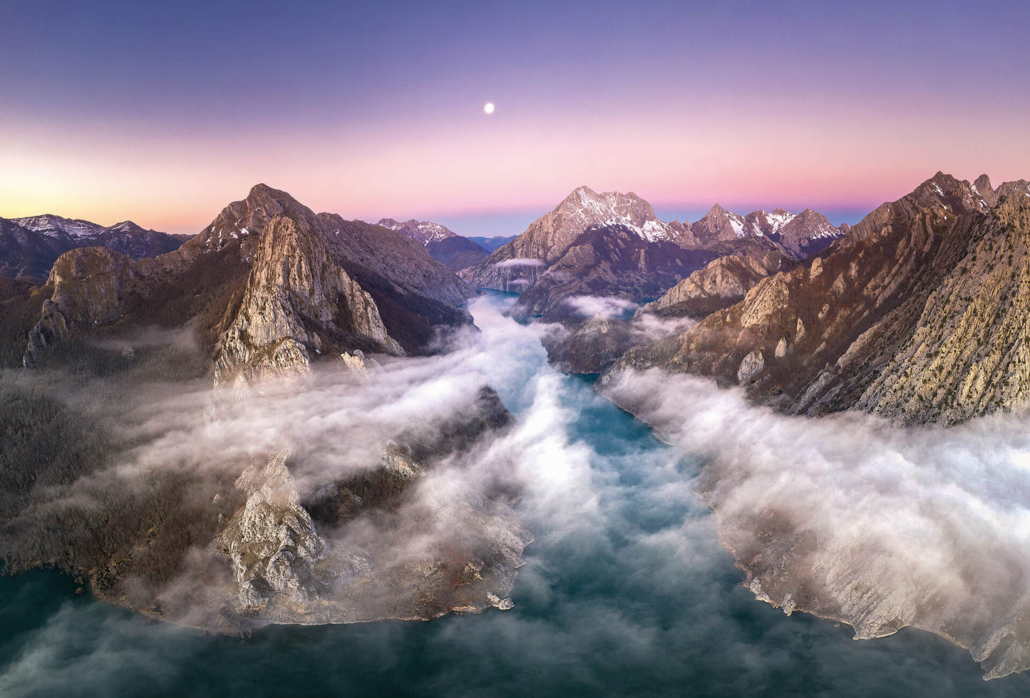 Over the Mountains Mural Wallpaper Wallpaper Inn