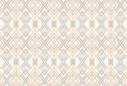 Golden Geometry Mural Wallpaper Inn