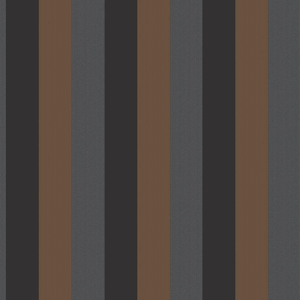 Adelaide Black & Bronz Strips Wallpaper Wallpaper Inn