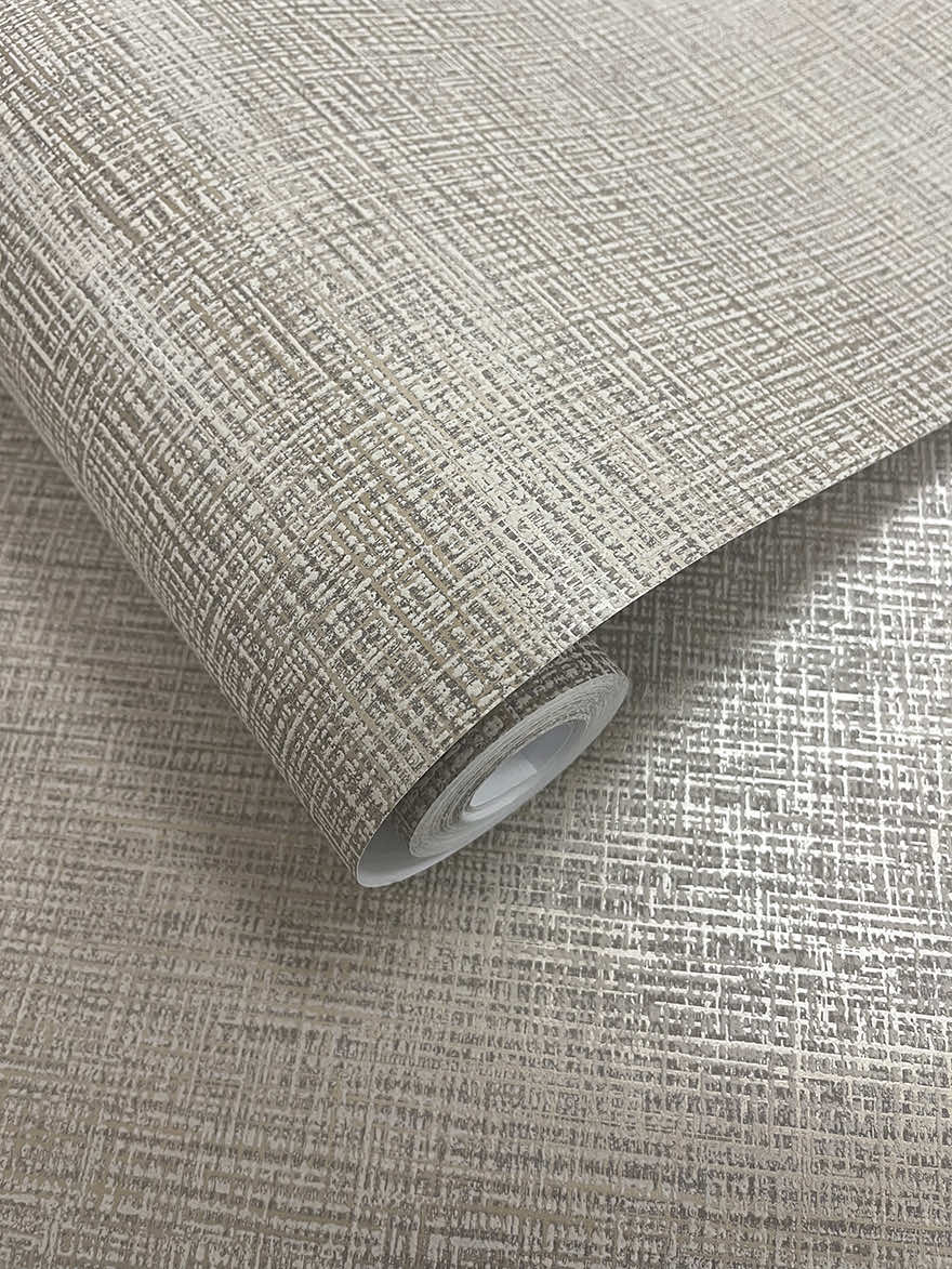 Brocade Taupe - Wallpaper Inn