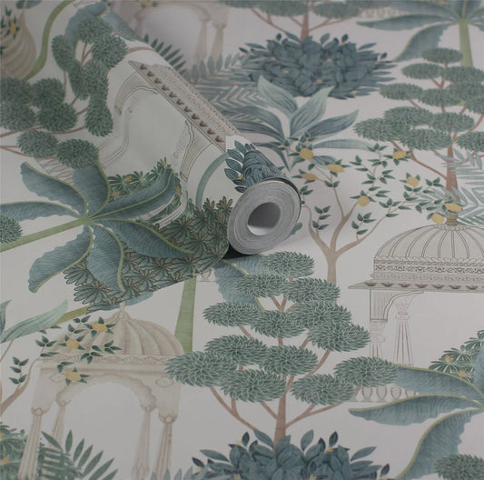 Exotic Pavilion Wallpaper Wallpaper Inn