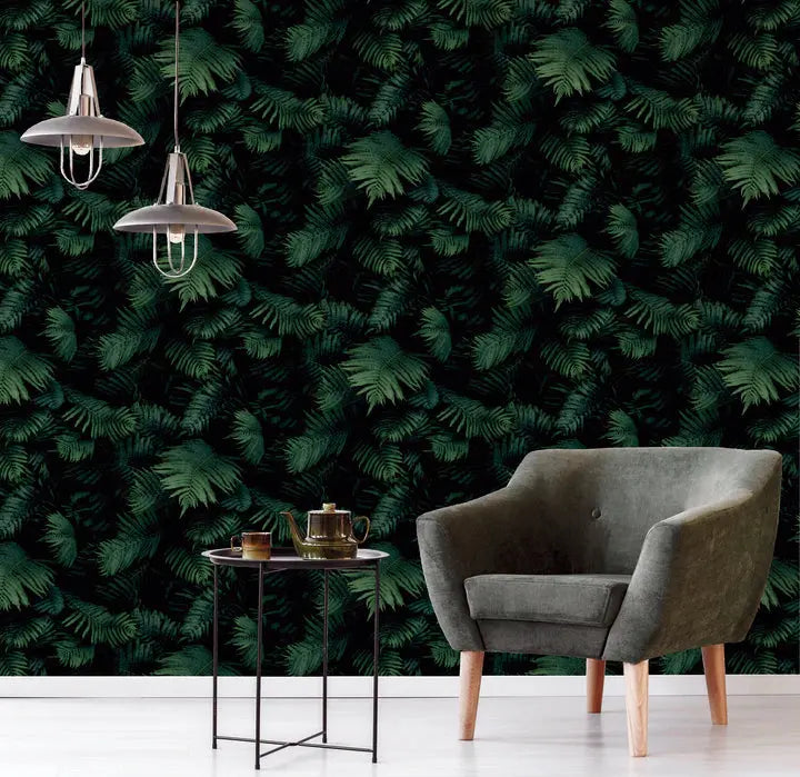 Fern Wall Green Wallpaper Wallpaper Inn