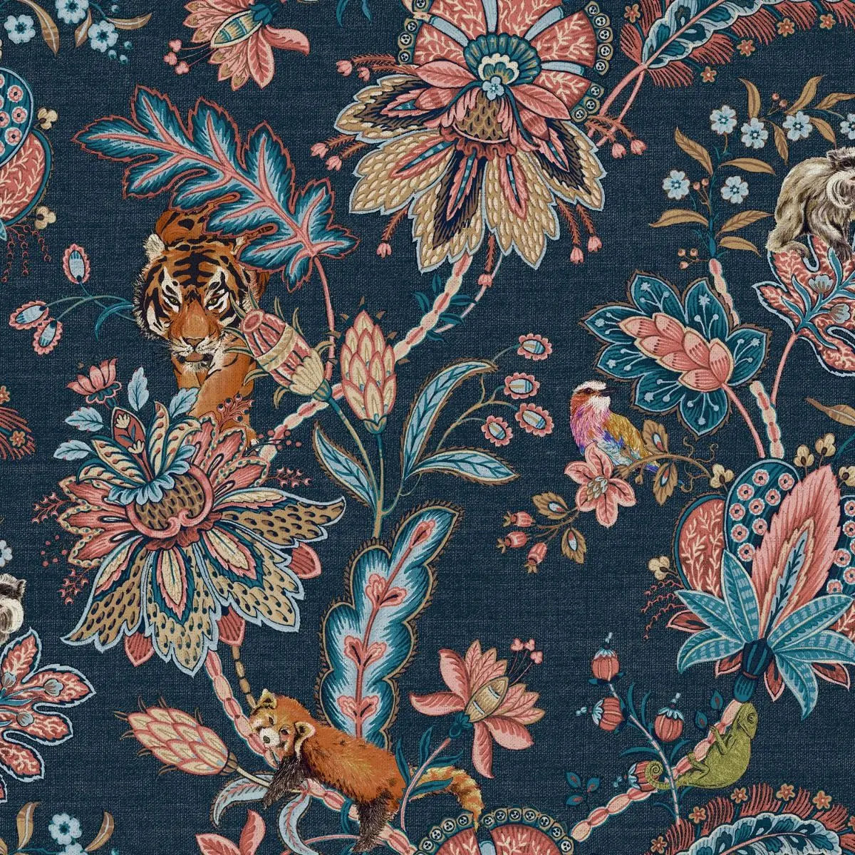 Zari Navy Wallpaper Wallpaper Inn