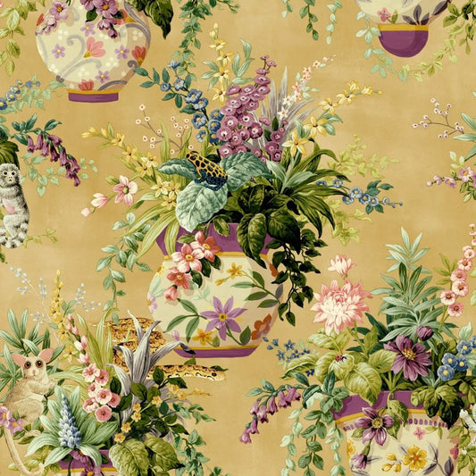 Rivara Ochre Wallpaper Wallpaper Inn